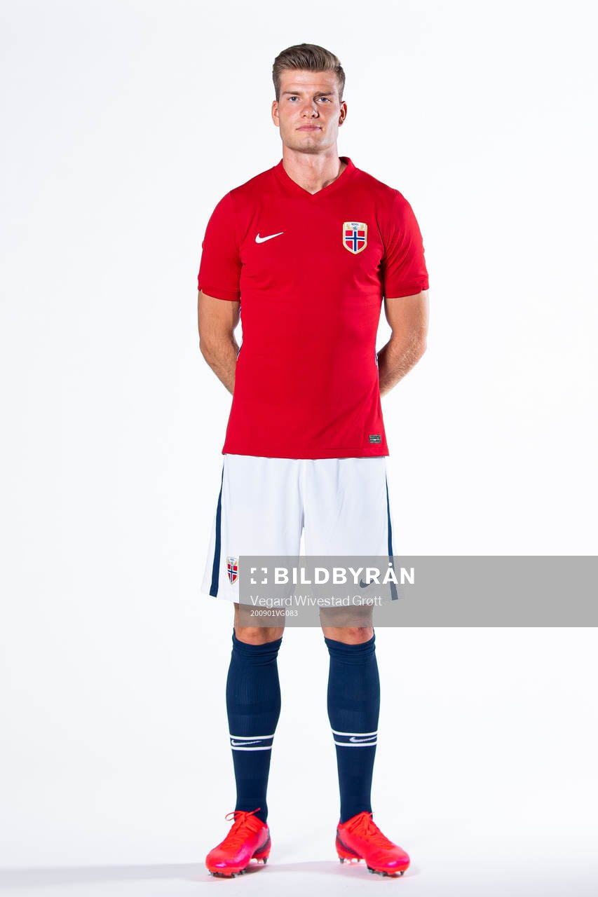 Alexander Sørloth of the Norwegian national football team