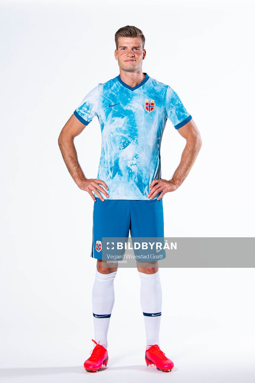 Alexander Sørloth of the Norwegian national football team