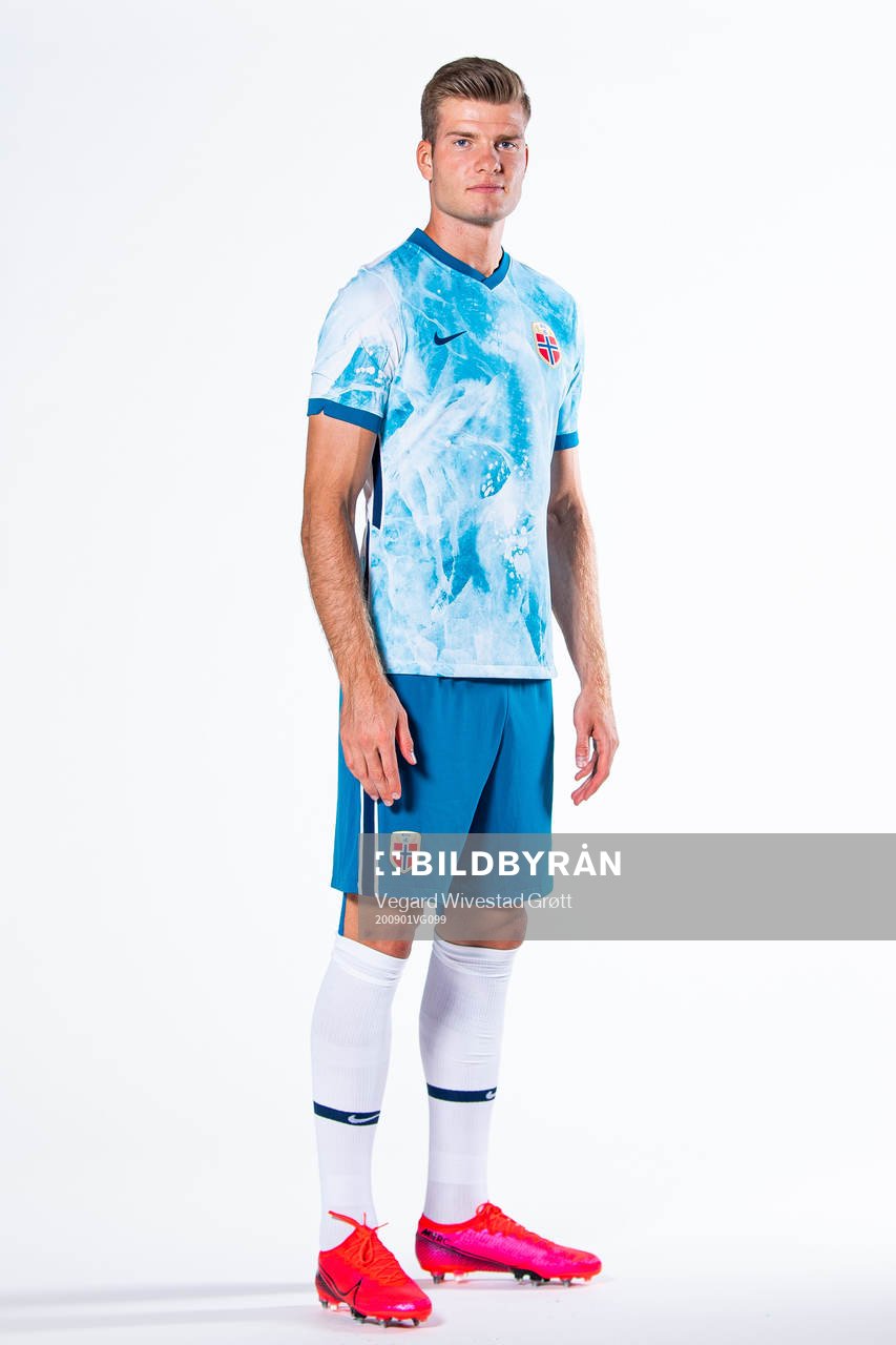 Alexander Sørloth of the Norwegian national football team