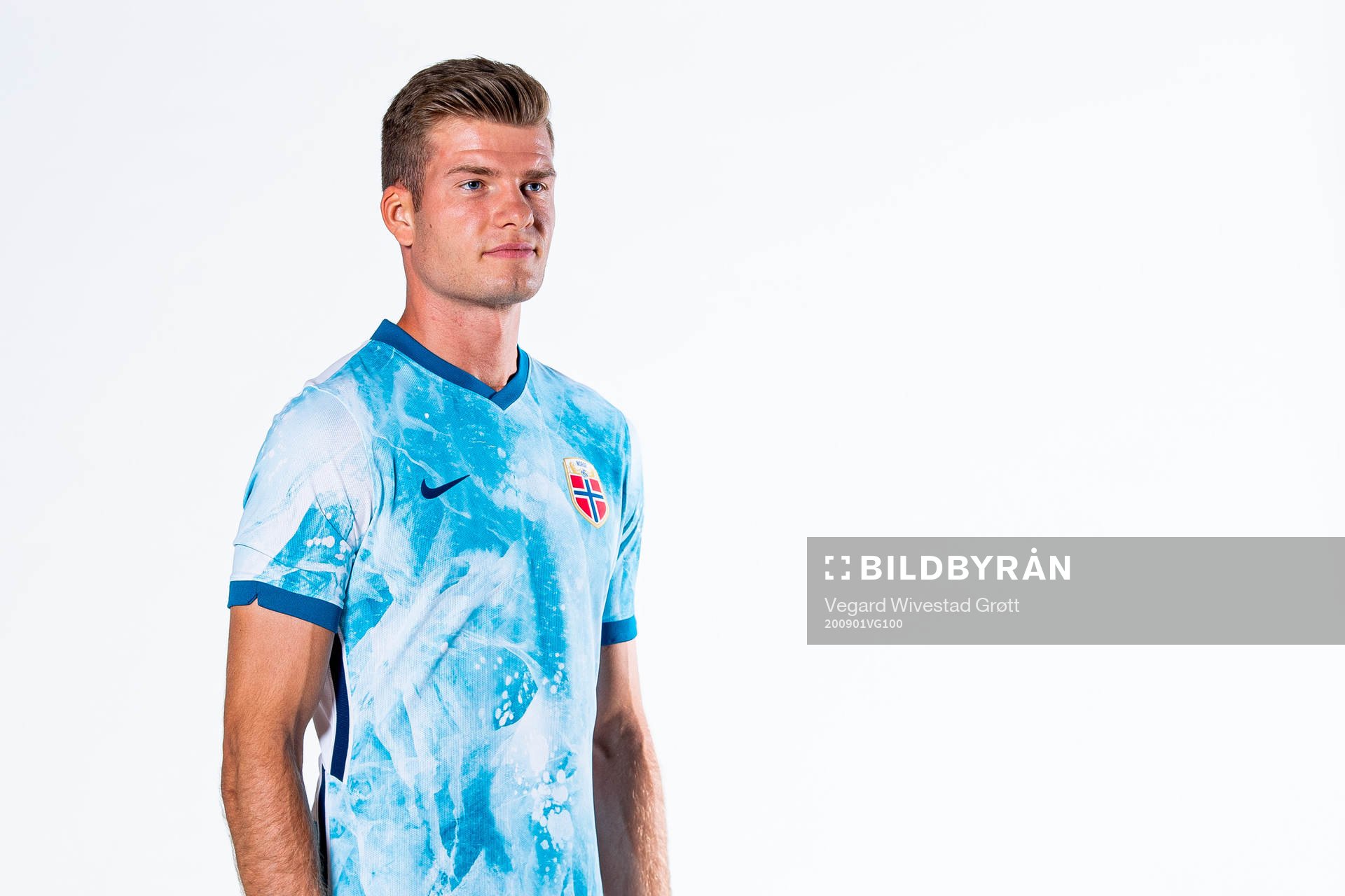 Alexander Sørloth of the Norwegian national football team