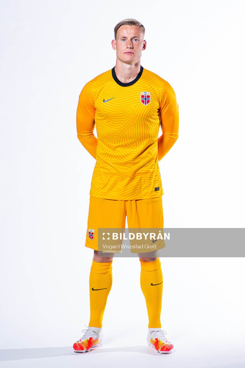 Goalkeeper Sondre Rossbach of the Norwegian national