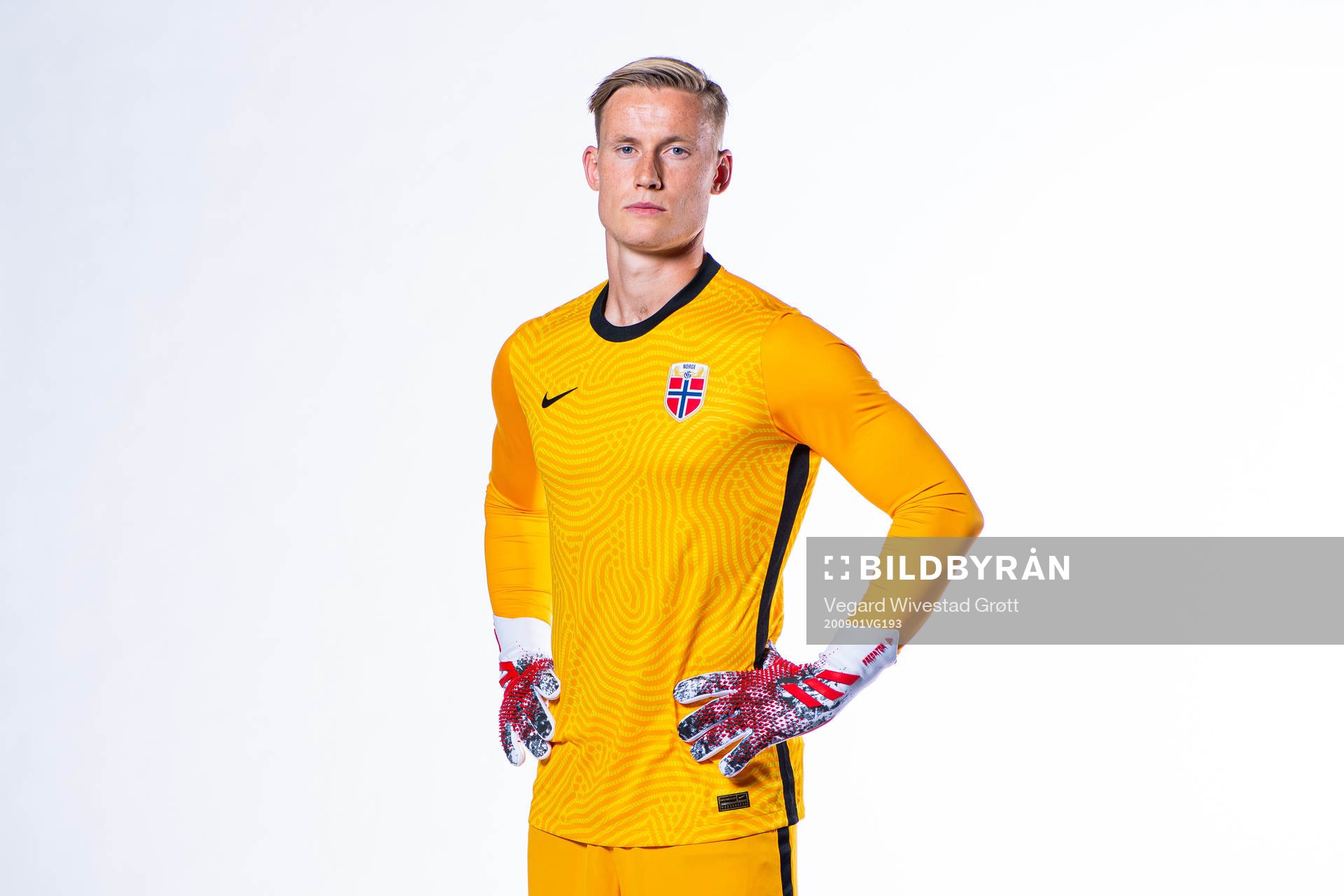 Goalkeeper Sondre Rossbach of the Norwegian national