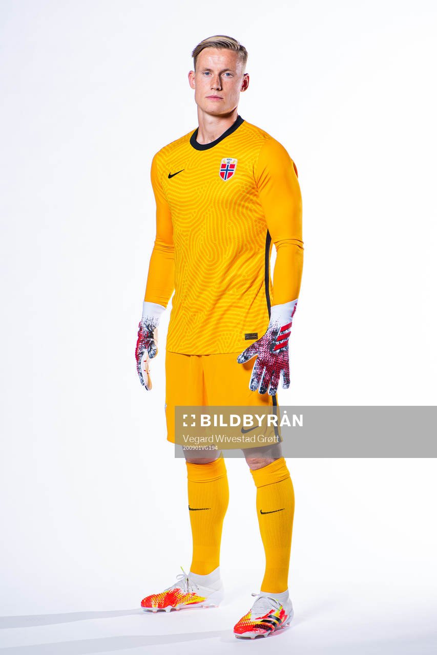 Goalkeeper Sondre Rossbach of the Norwegian national