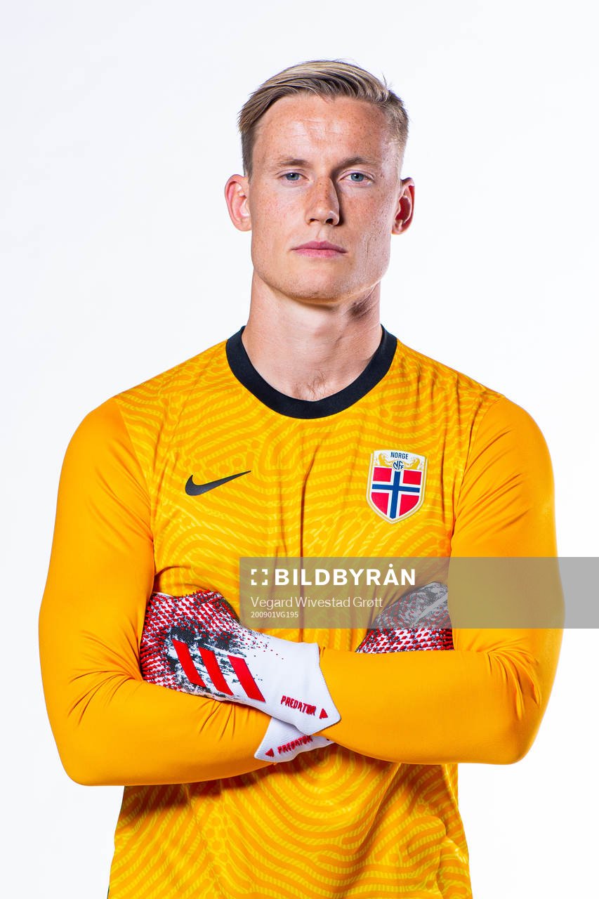 Goalkeeper Sondre Rossbach of the Norwegian national