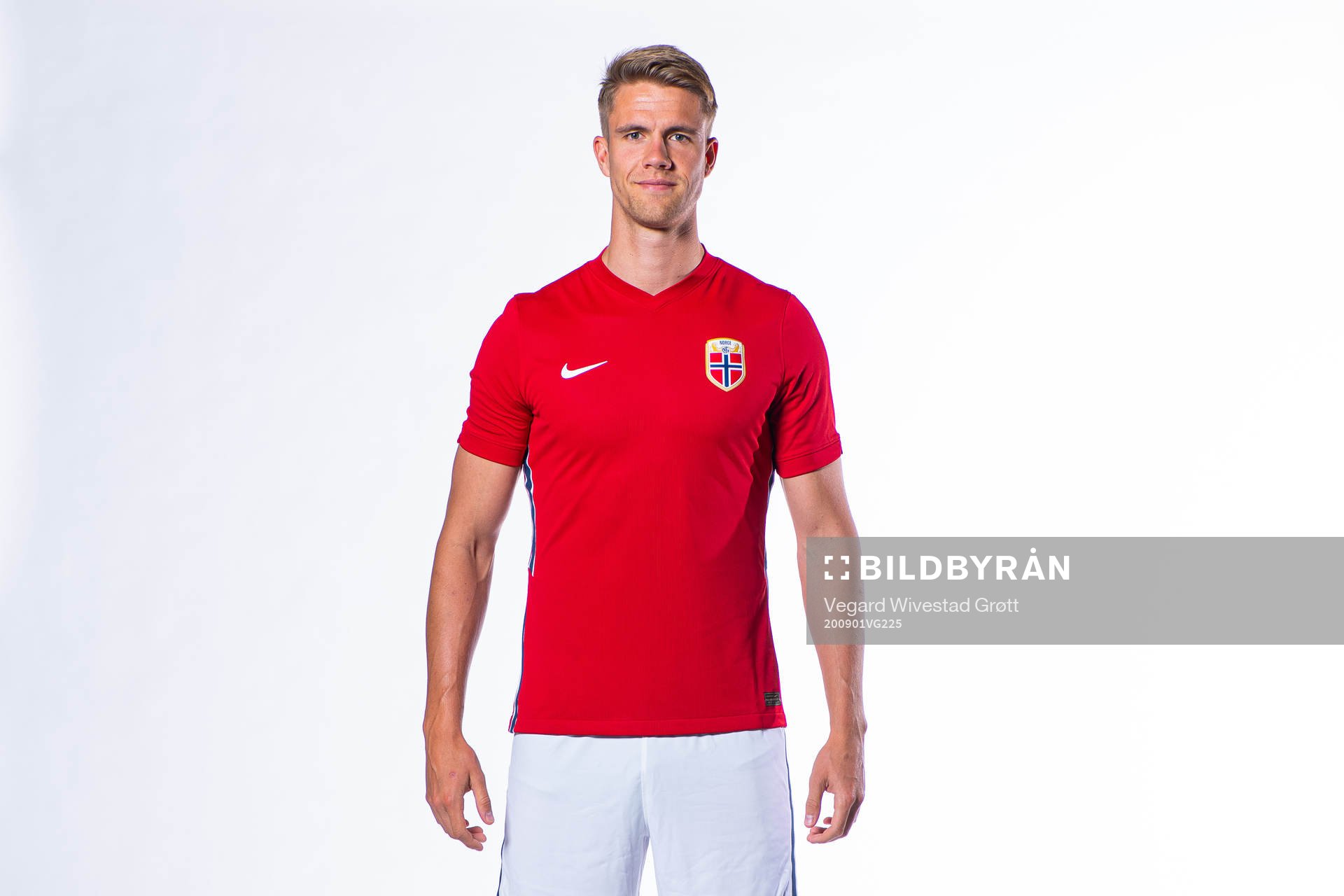 Kristoffer Ajer of the Norwegian national football team
