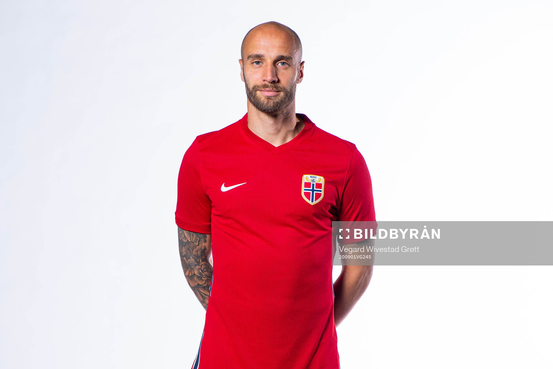 Tore Reginiussen of the Norwegian national football team