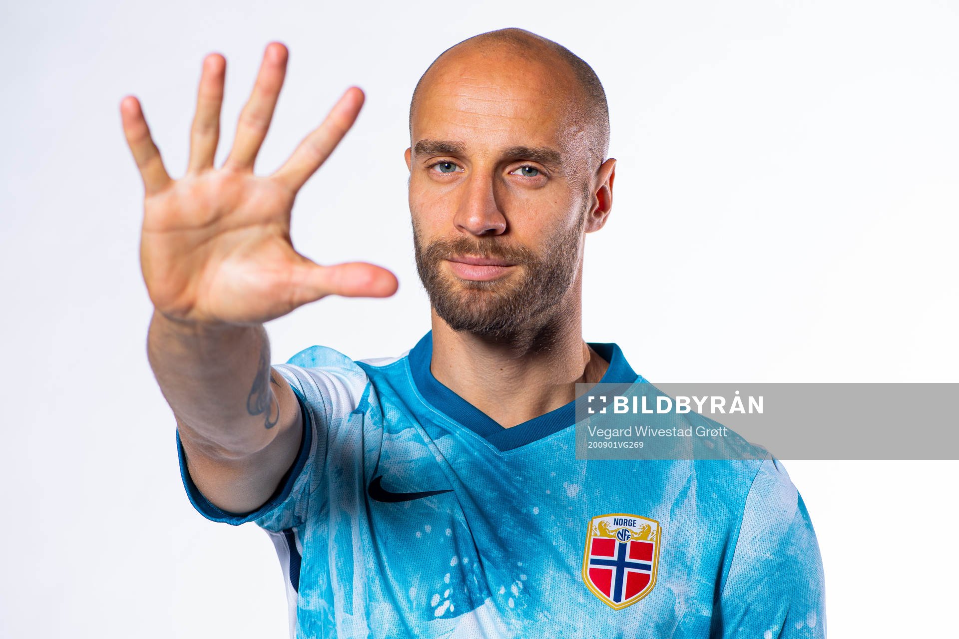 Tore Reginiussen of the Norwegian national football team