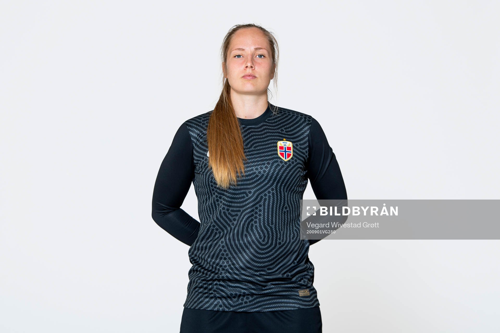 Goalkeeper Aurora Mikalsen of the Norwegian women’s