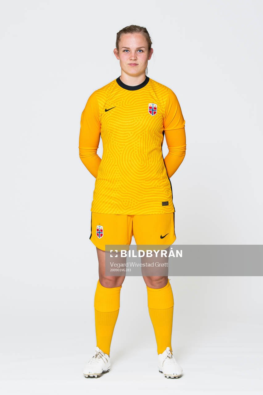 Goalkeeper Oda Maria Hove Bogstad of the Norwegian