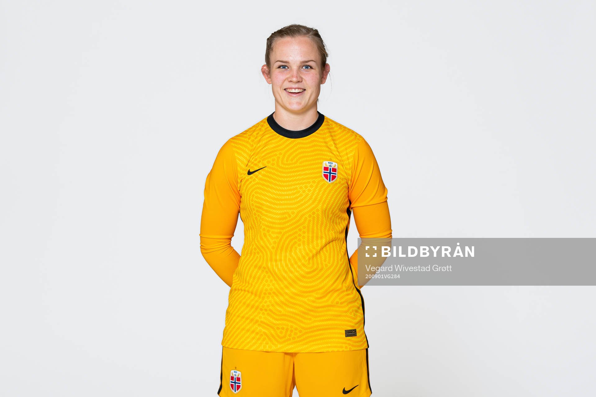 Goalkeeper Oda Maria Hove Bogstad of the Norwegian