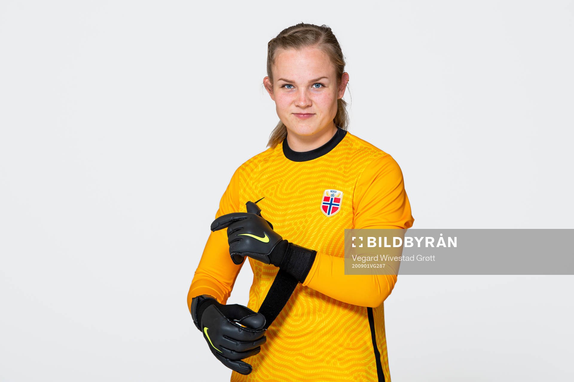 Goalkeeper Oda Maria Hove Bogstad of the Norwegian