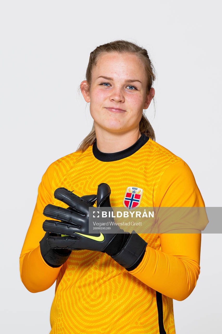 Goalkeeper Oda Maria Hove Bogstad of the Norwegian
