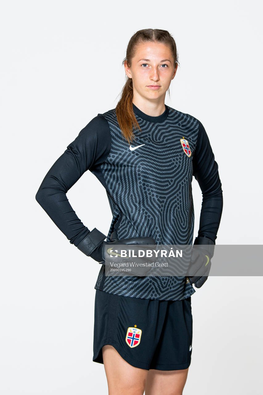 Goalkeeper Cecilie Hauståker Fiskerstrand of the Norwegian