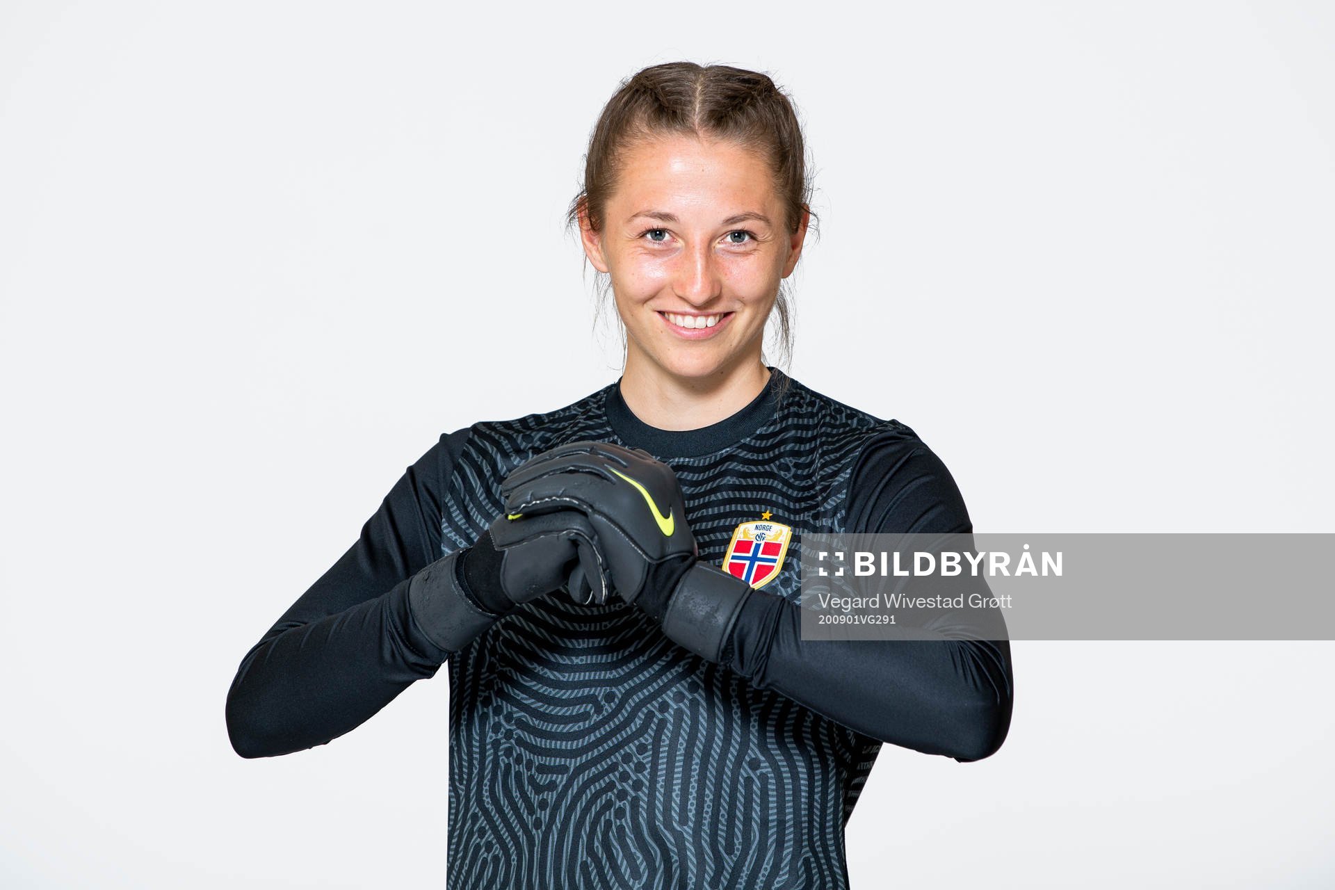 Goalkeeper Cecilie Hauståker Fiskerstrand of the Norwegian