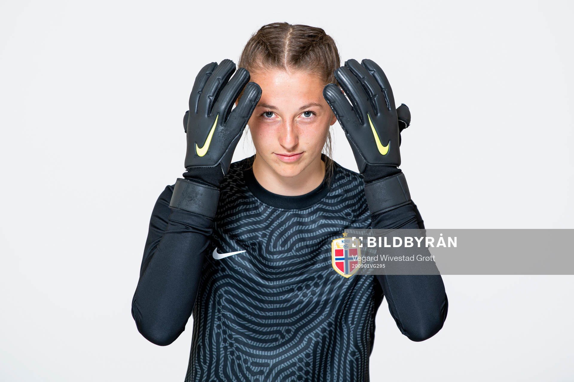 Goalkeeper Cecilie Hauståker Fiskerstrand of the Norwegian