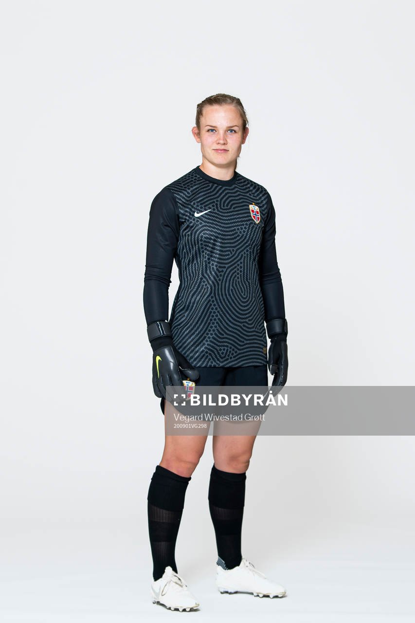 Goalkeeper Oda Maria Hove Bogstad of the Norwegian