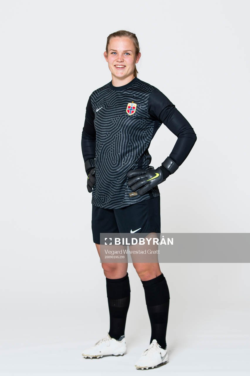 Goalkeeper Oda Maria Hove Bogstad of the Norwegian