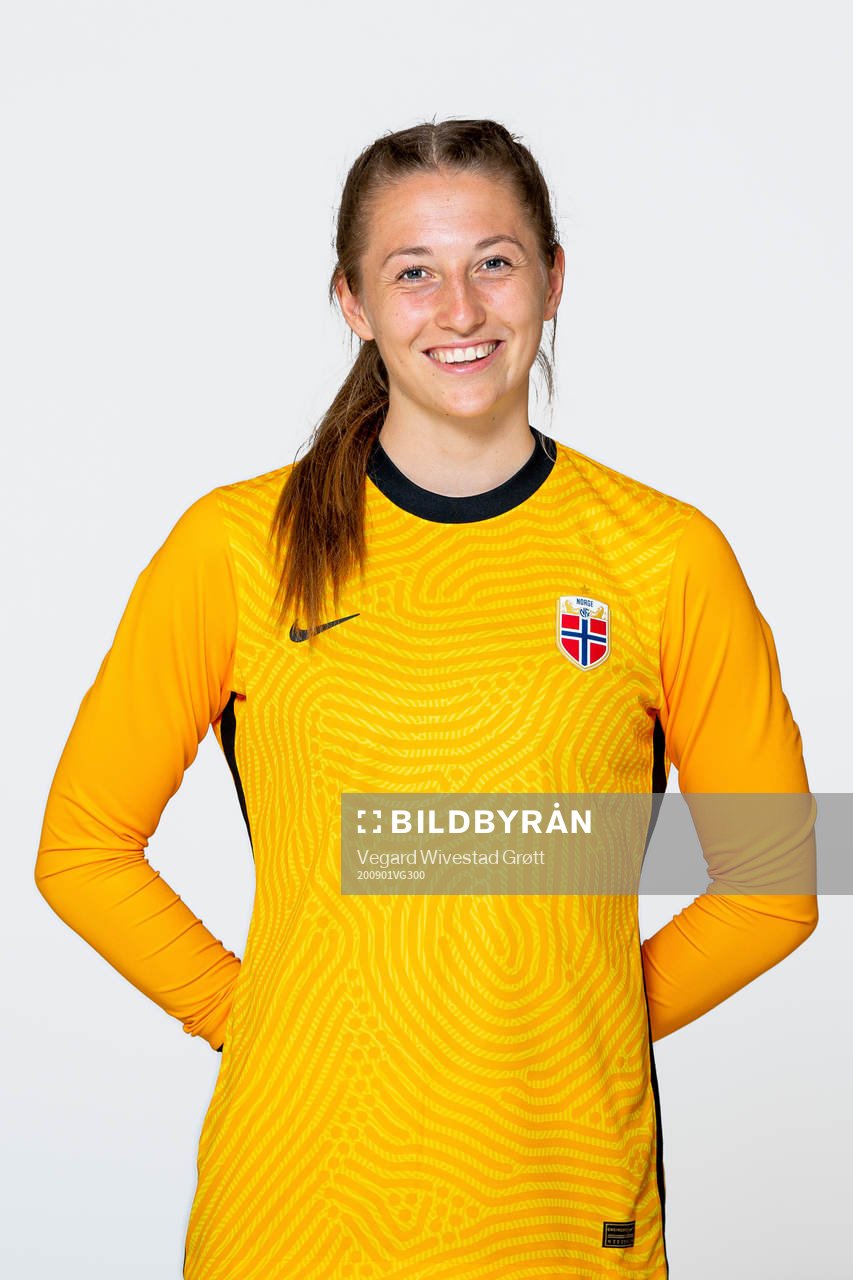 Goalkeeper Cecilie Hauståker Fiskerstrand of the Norwegian