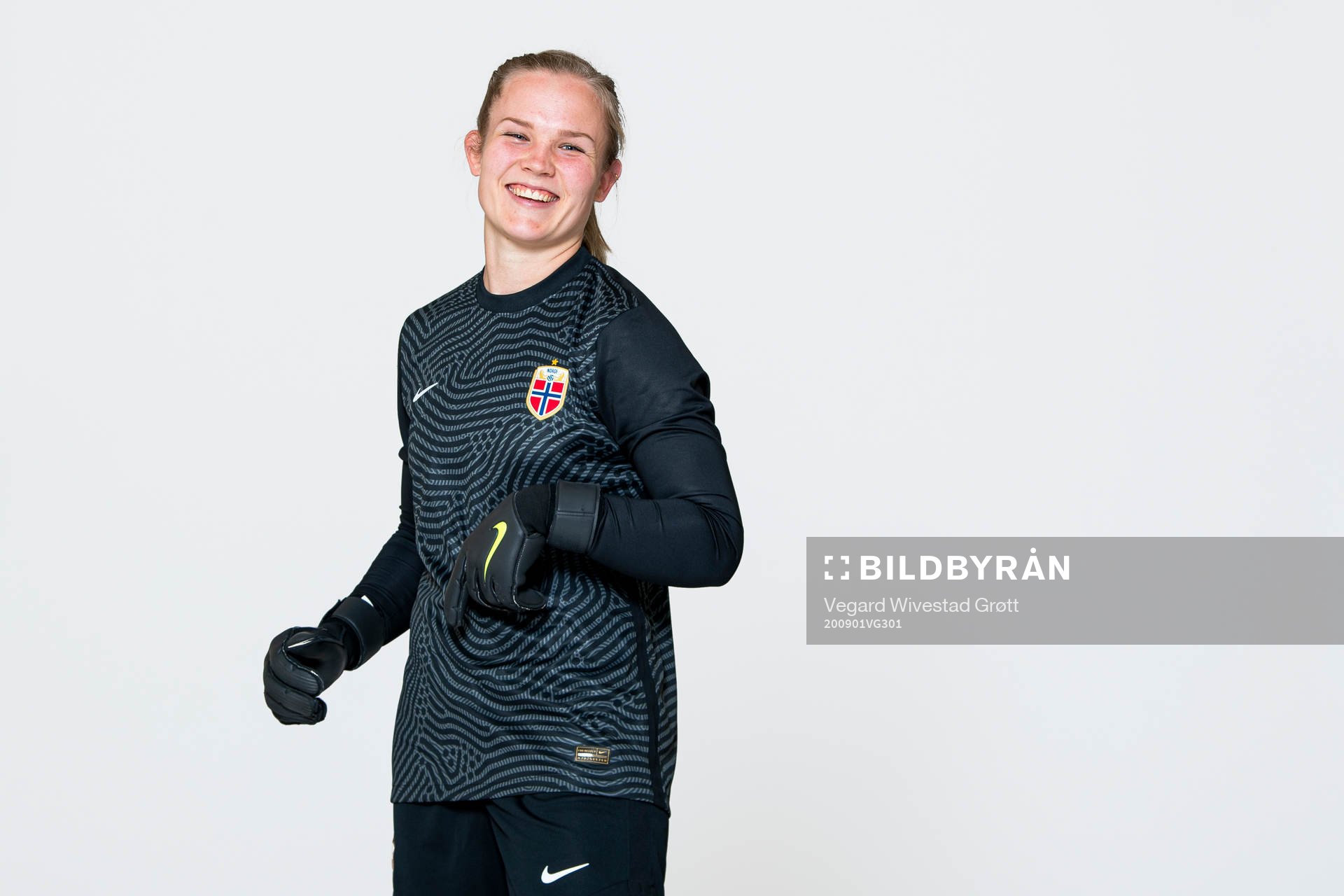 Goalkeeper Oda Maria Hove Bogstad of the Norwegian