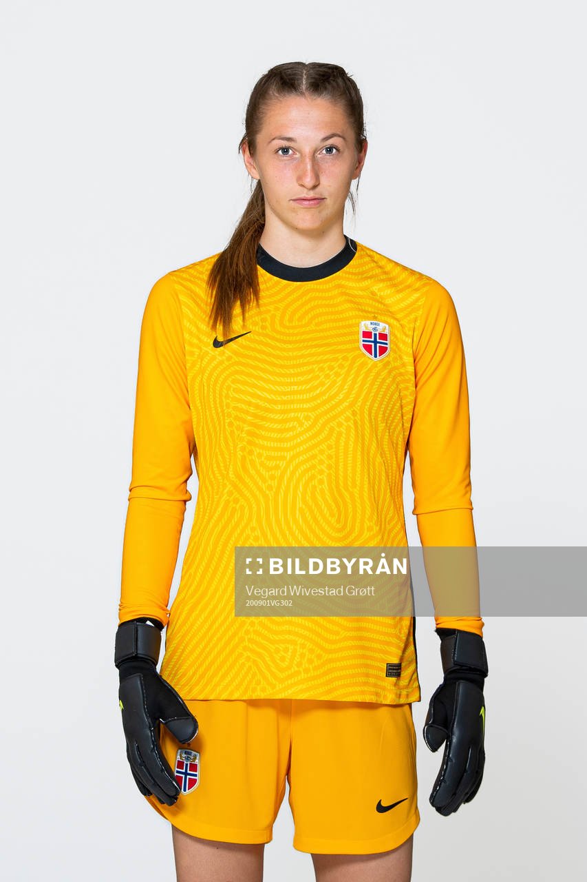 Goalkeeper Cecilie Hauståker Fiskerstrand of the Norwegian