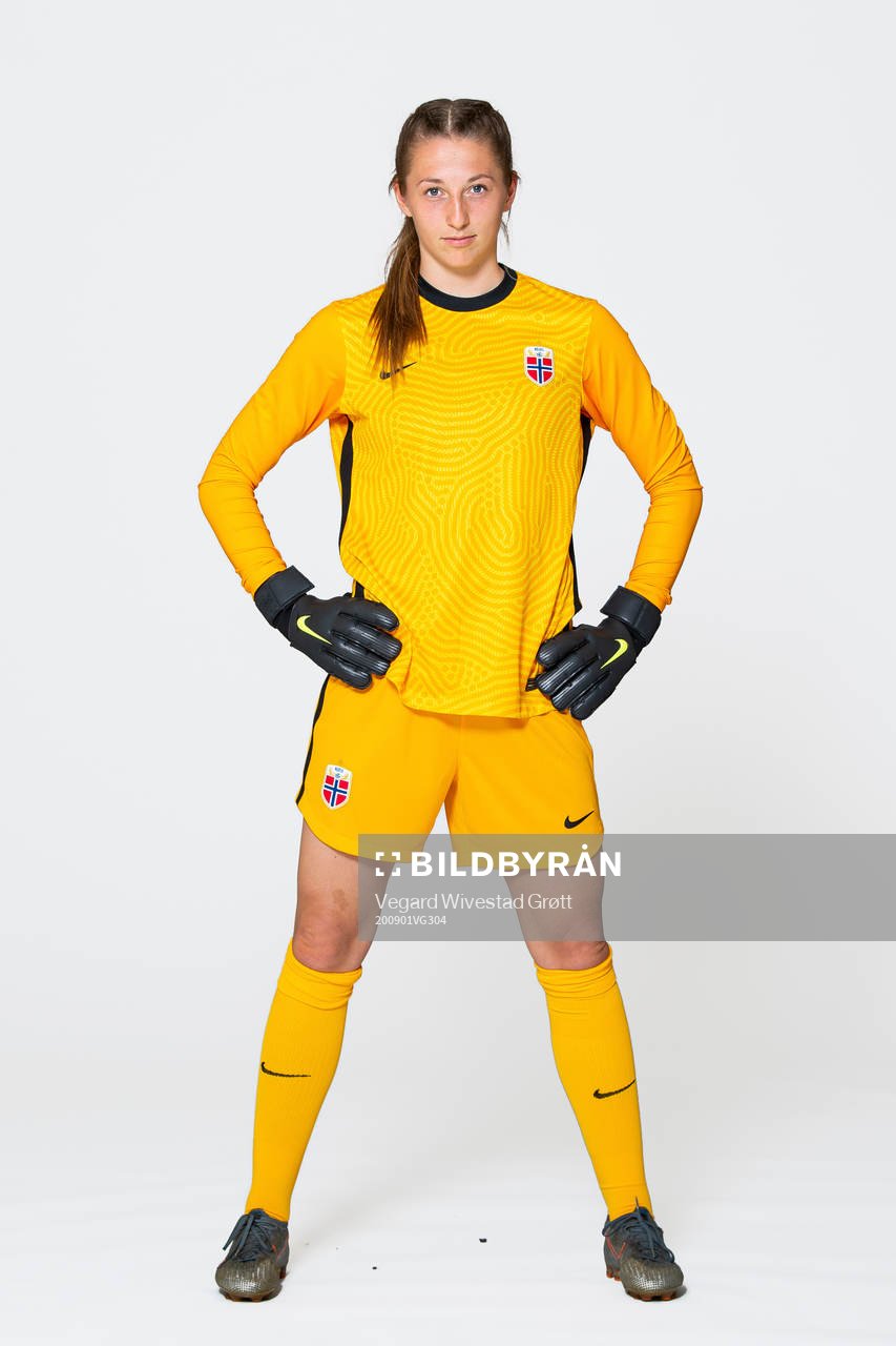 Goalkeeper Cecilie Hauståker Fiskerstrand of the Norwegian