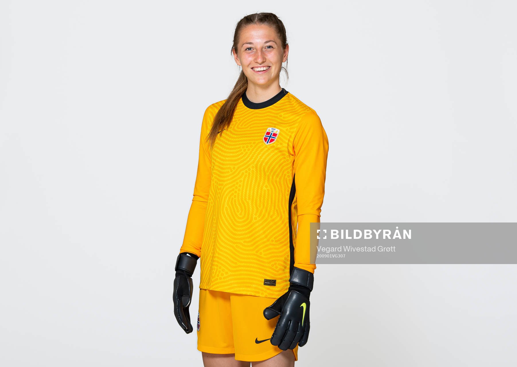 Goalkeeper Cecilie Hauståker Fiskerstrand of the Norwegian