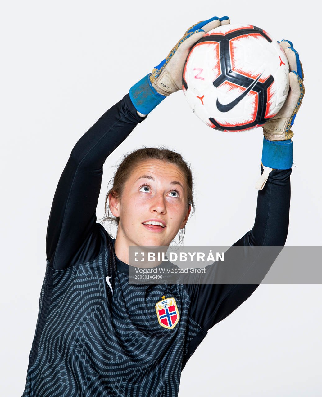 Goalkeeper Cecilie Hauståker Fiskerstrand of the Norwegian