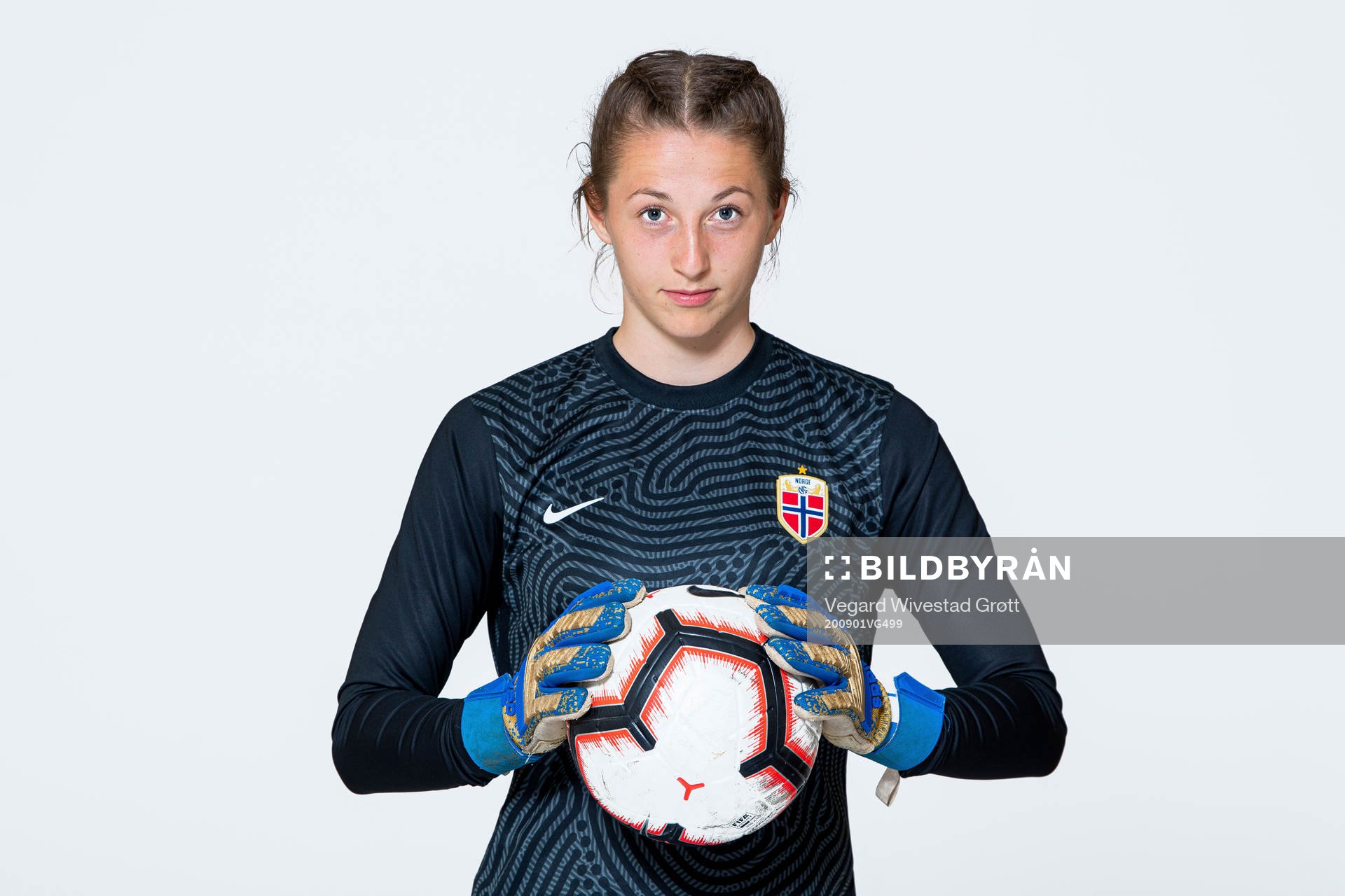Goalkeeper Cecilie Hauståker Fiskerstrand of the Norwegian