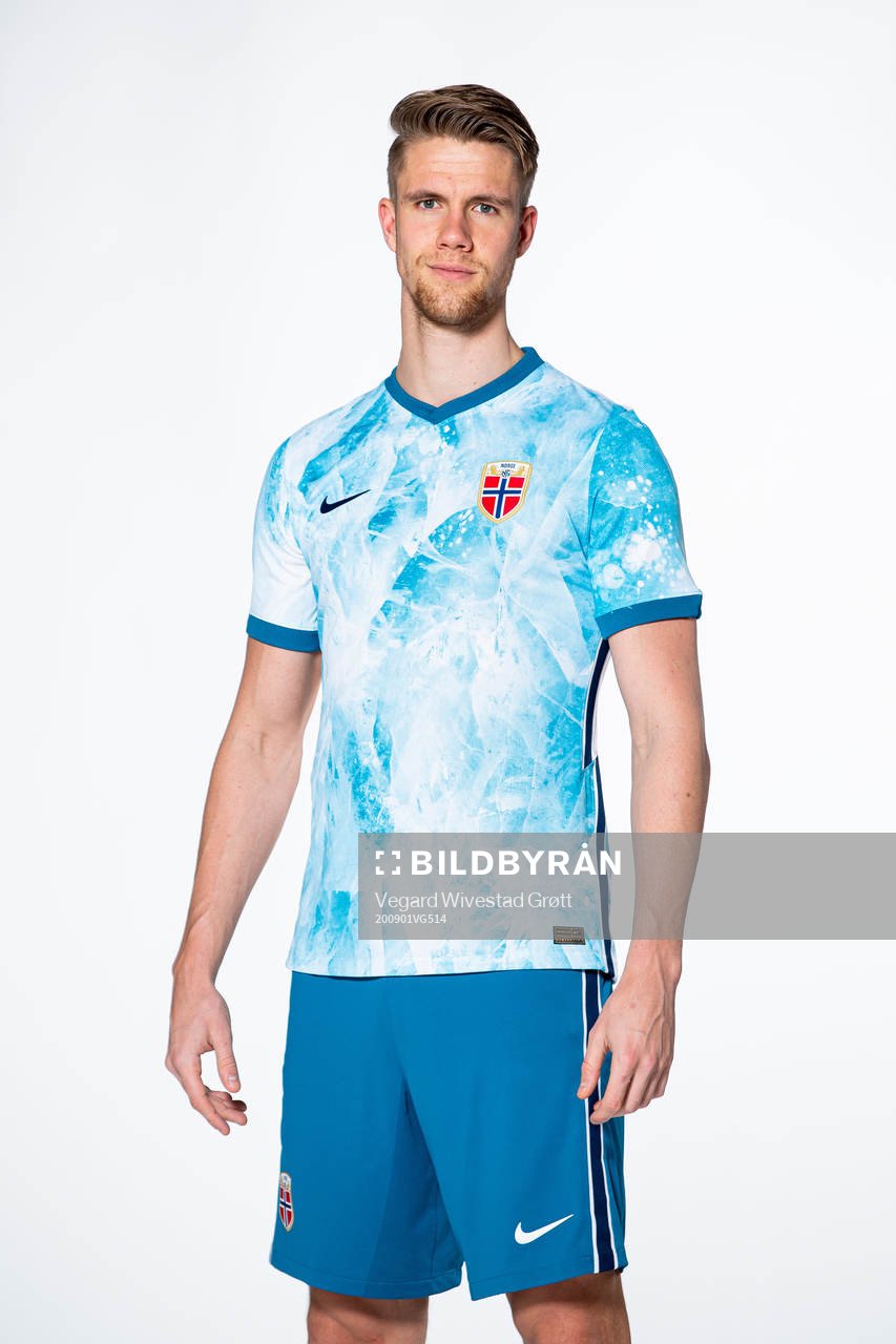 Kristoffer Ajer of the Norwegian national football team
