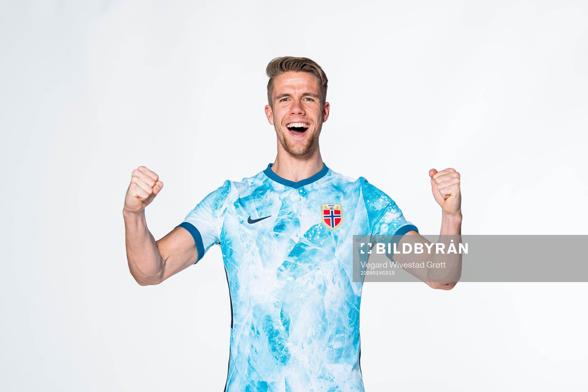 Kristoffer Ajer of the Norwegian national football team