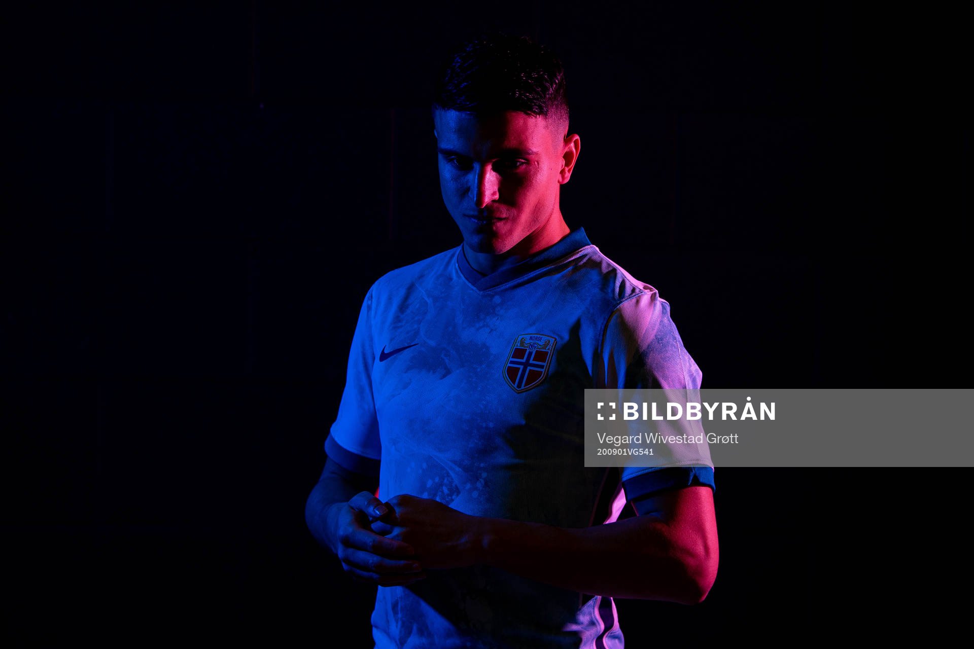 Mohamed Moi Elyounoussi of the Norwegian national football team poses for a portrait on January 30, 2020 in Glasgow.