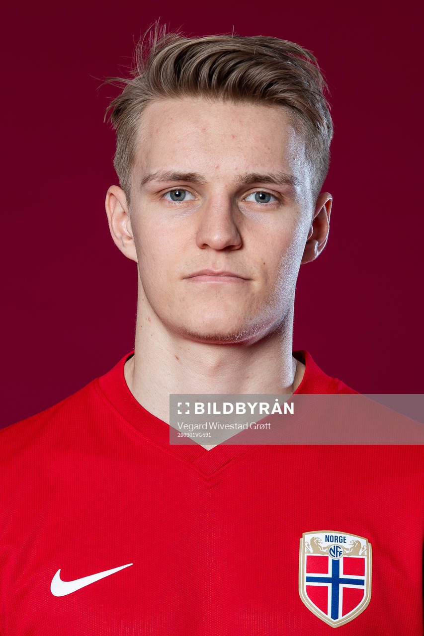 Martin Ødegaard of the Norwegian national football team