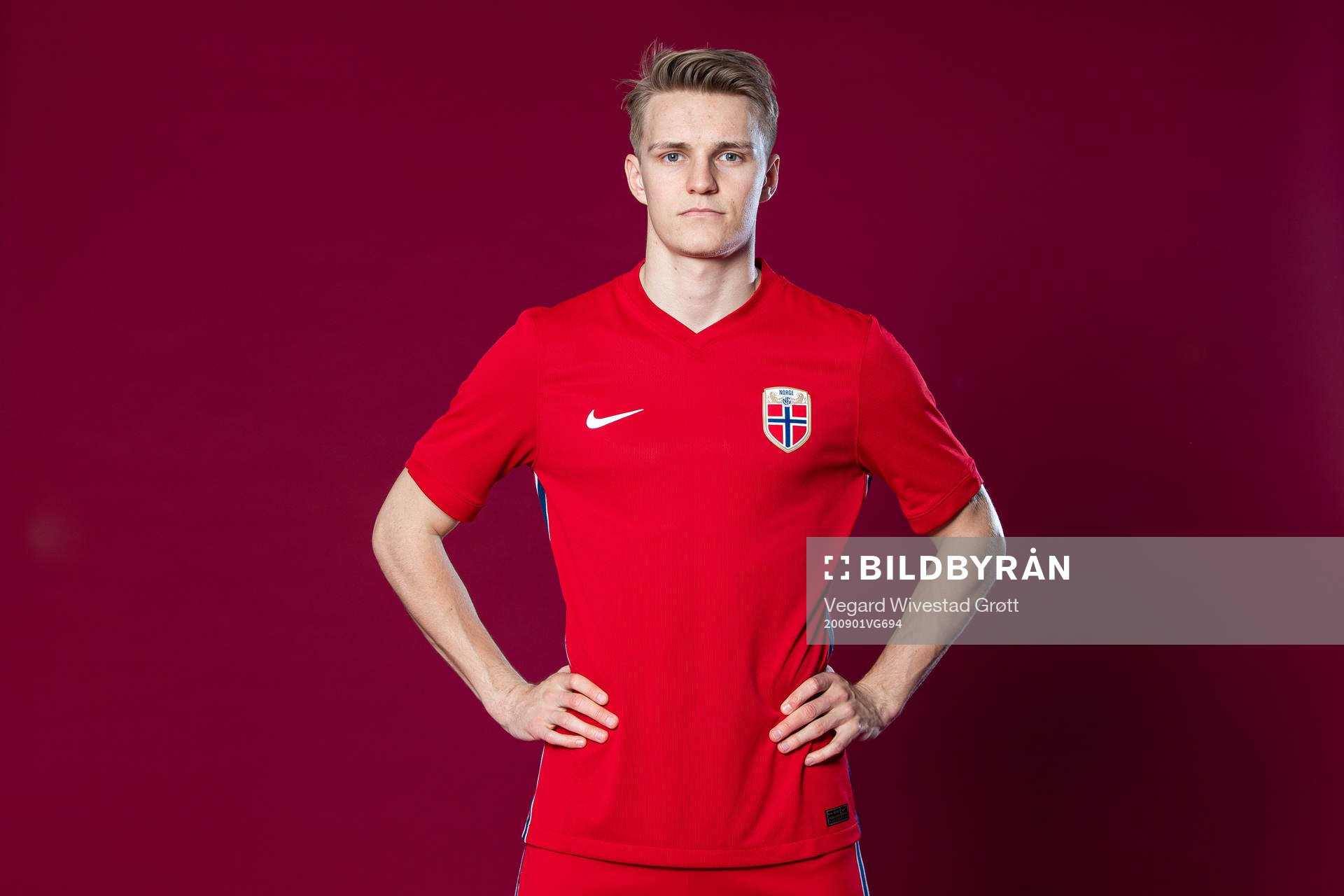 Martin Ødegaard of the Norwegian national football team