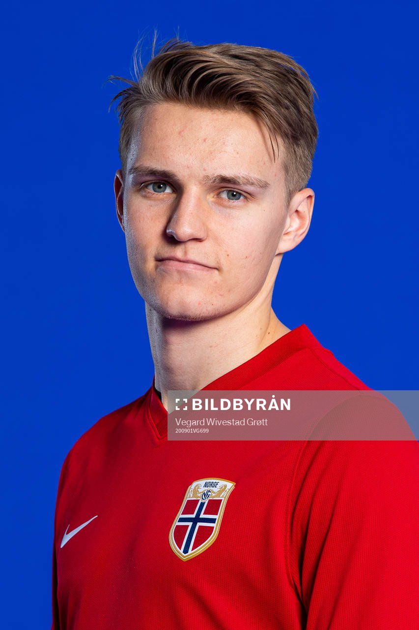 Martin Ødegaard of the Norwegian national football team
