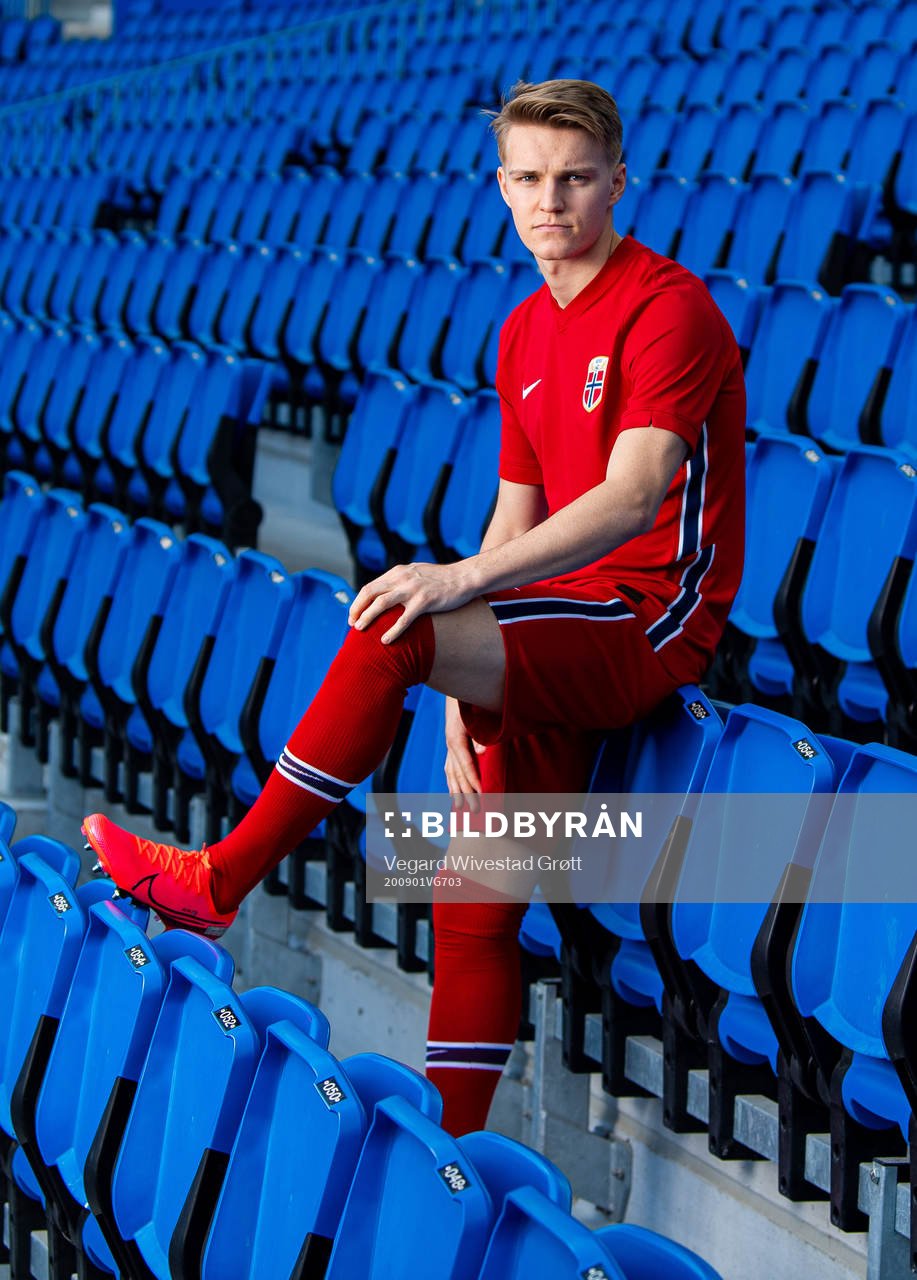 Martin Ødegaard of the Norwegian national football team