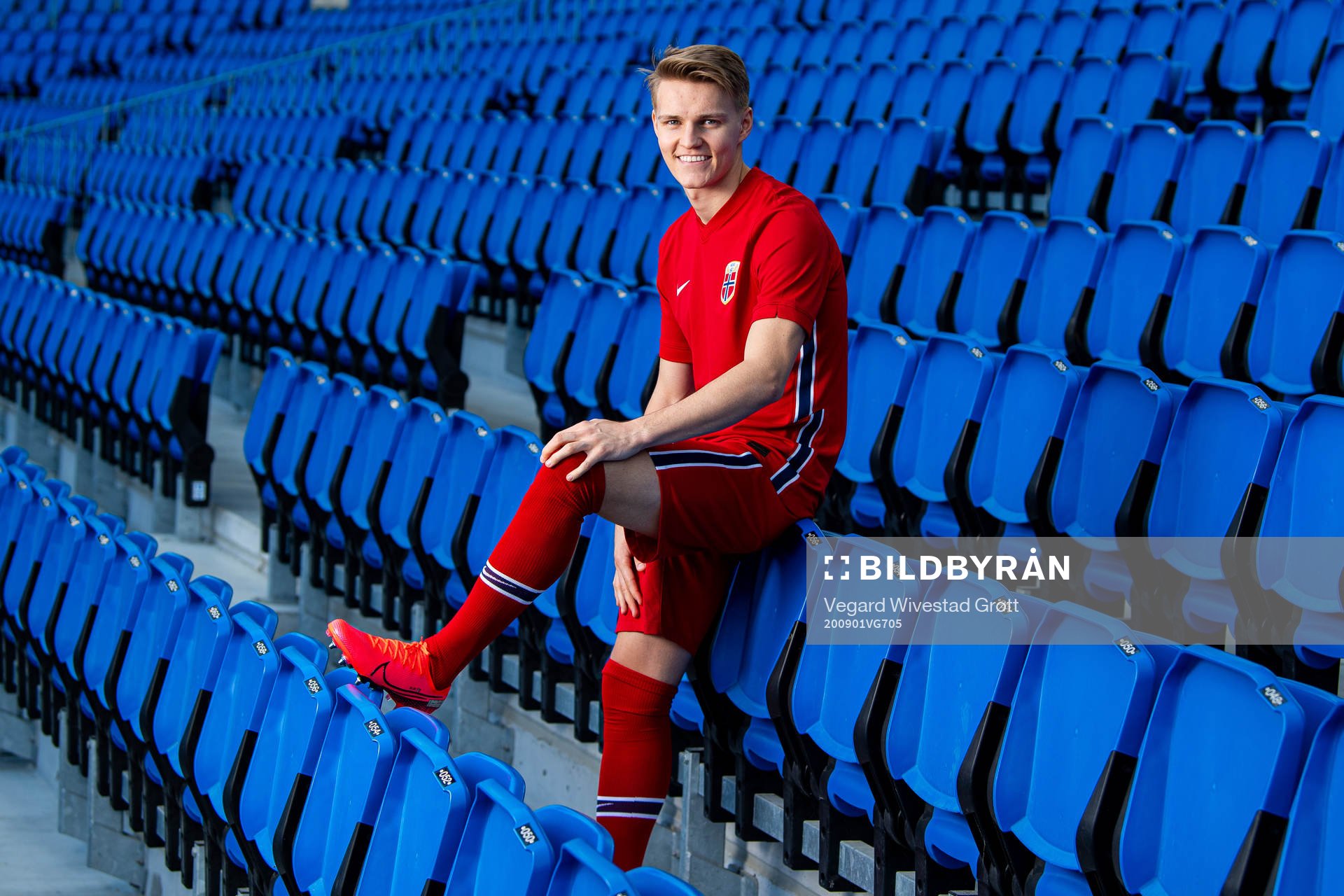 Martin Ødegaard of the Norwegian national football team