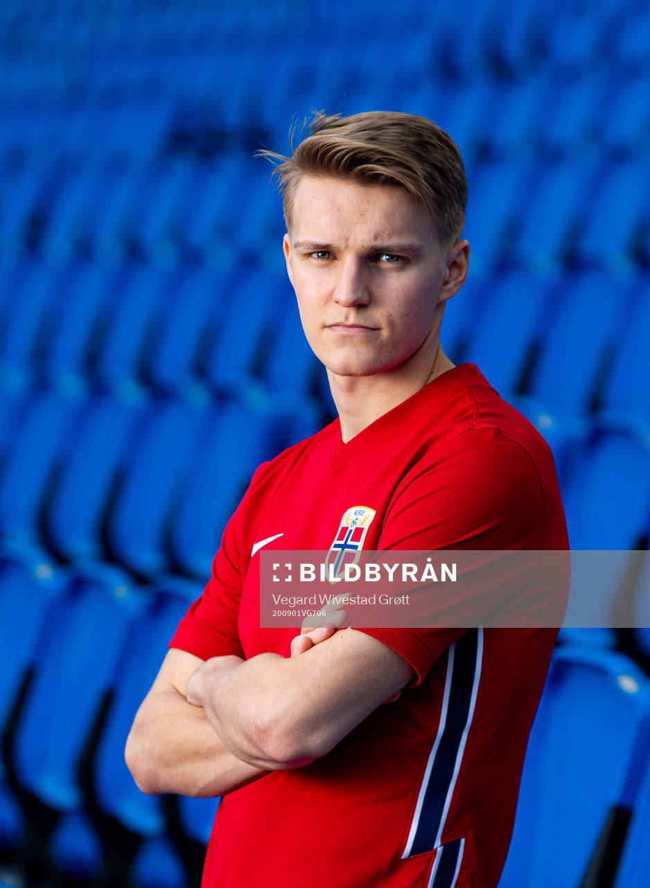Martin Ødegaard of the Norwegian national football team