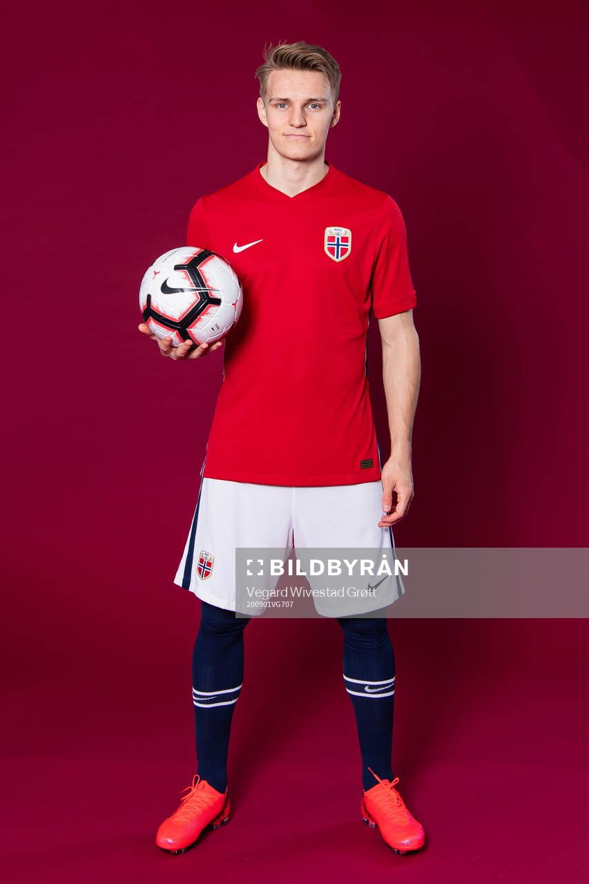 Martin Ødegaard of the Norwegian national football team