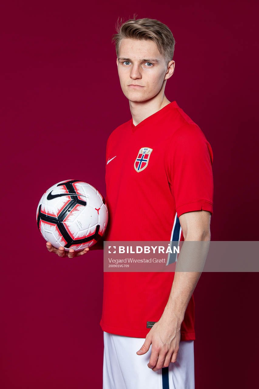 Martin Ødegaard of the Norwegian national football team