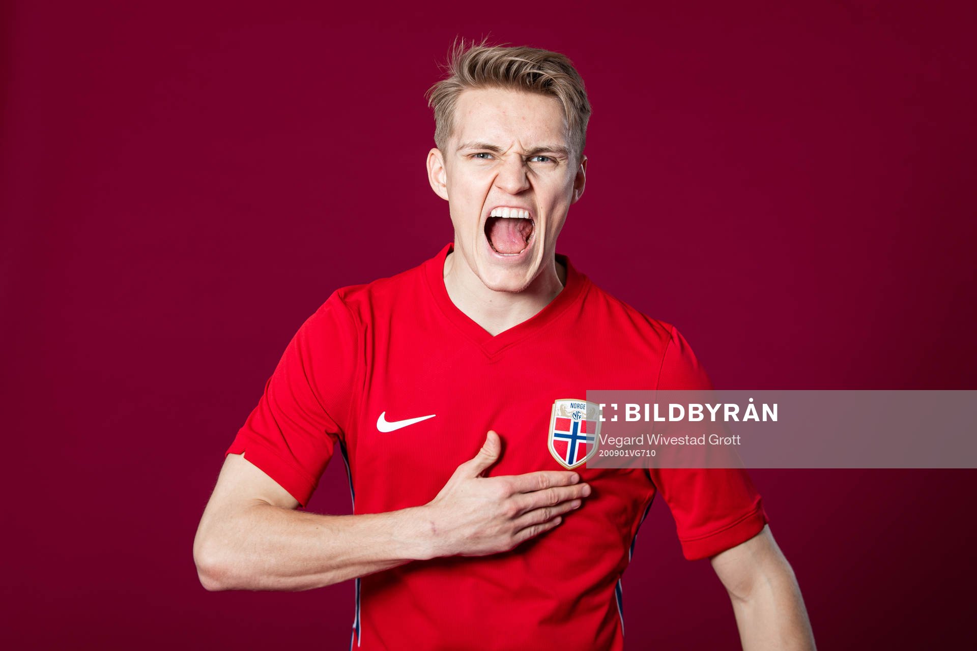 Martin Ødegaard of the Norwegian national football team