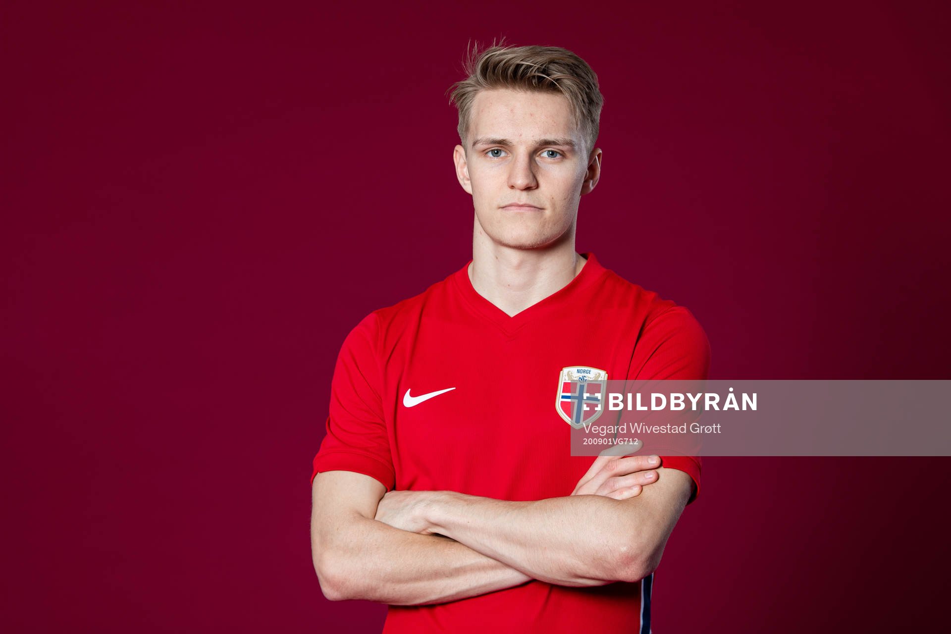 Martin Ødegaard of the Norwegian national football team
