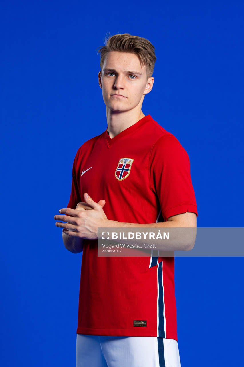 Martin Ødegaard of the Norwegian national football team