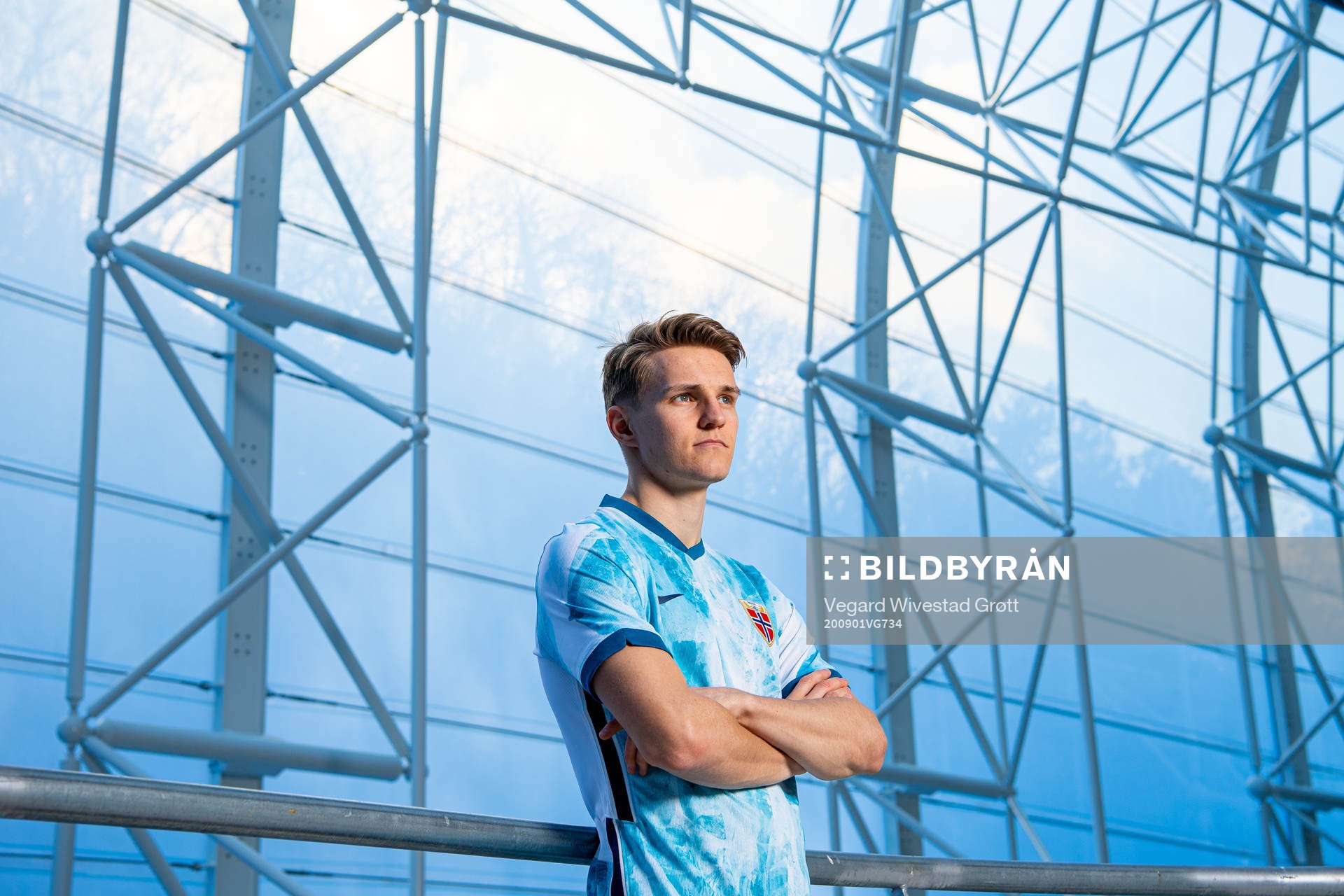 Martin Ødegaard of the Norwegian national football team