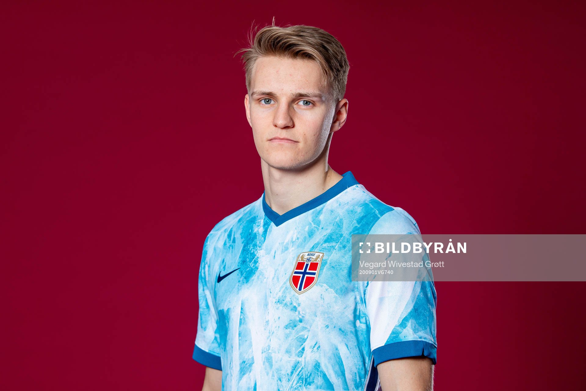 Martin Ødegaard of the Norwegian national football team