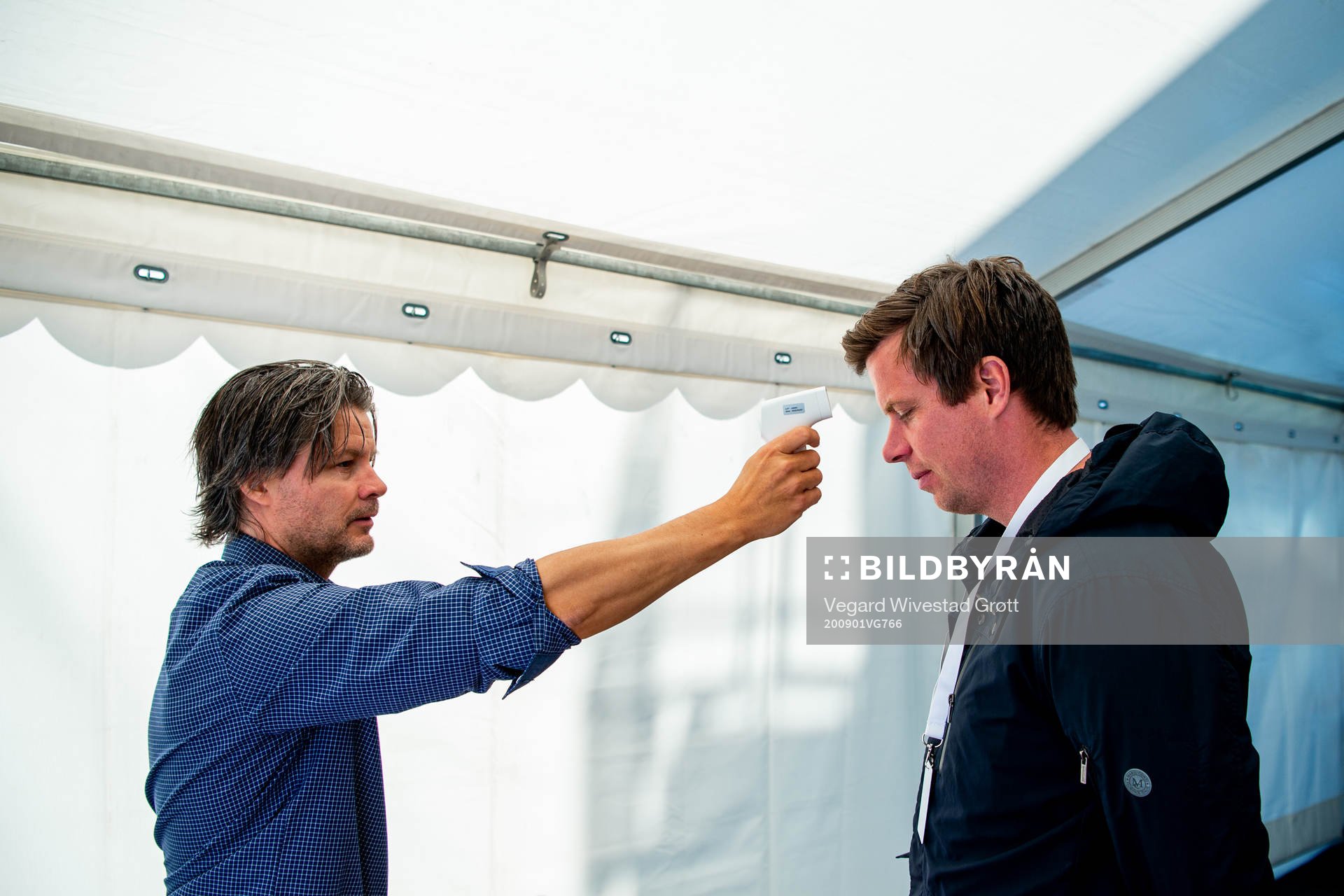 Norwegian TV 2 pundit Jesper Mathisen has his temperature