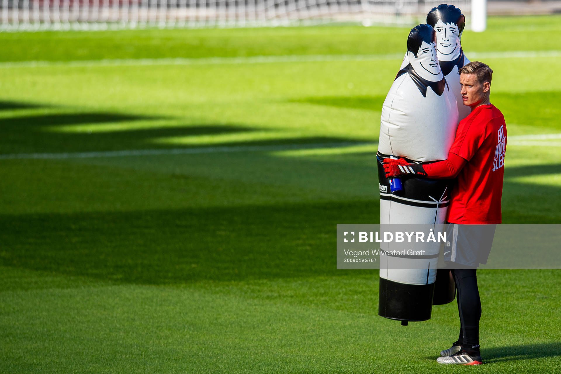 Goalkeeper Sondre Rossbach of the Norwegian national