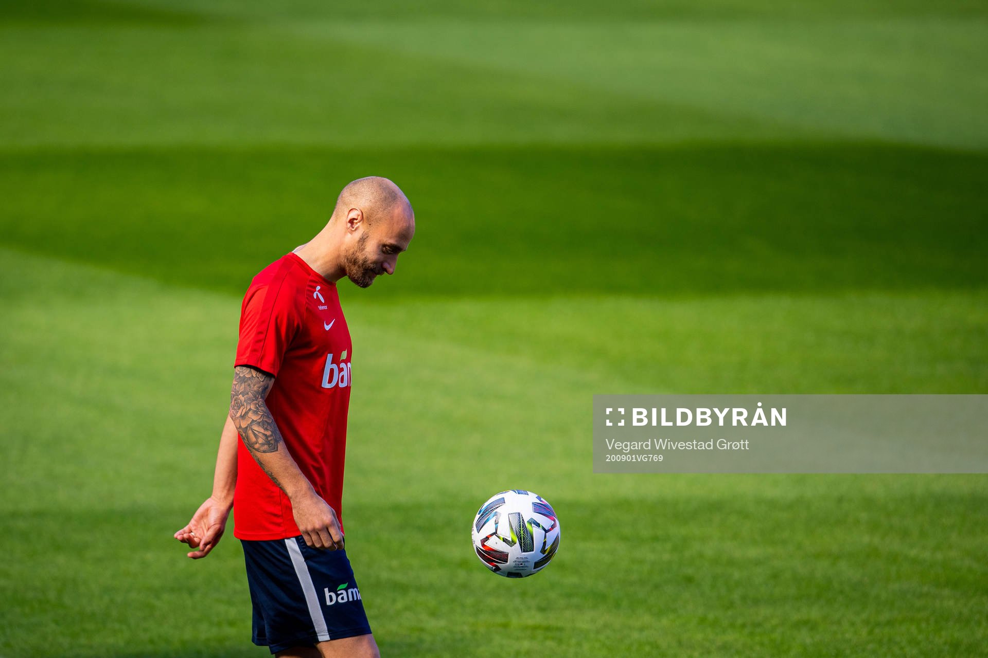 Tore Reginiussen of the Norwegian national football team