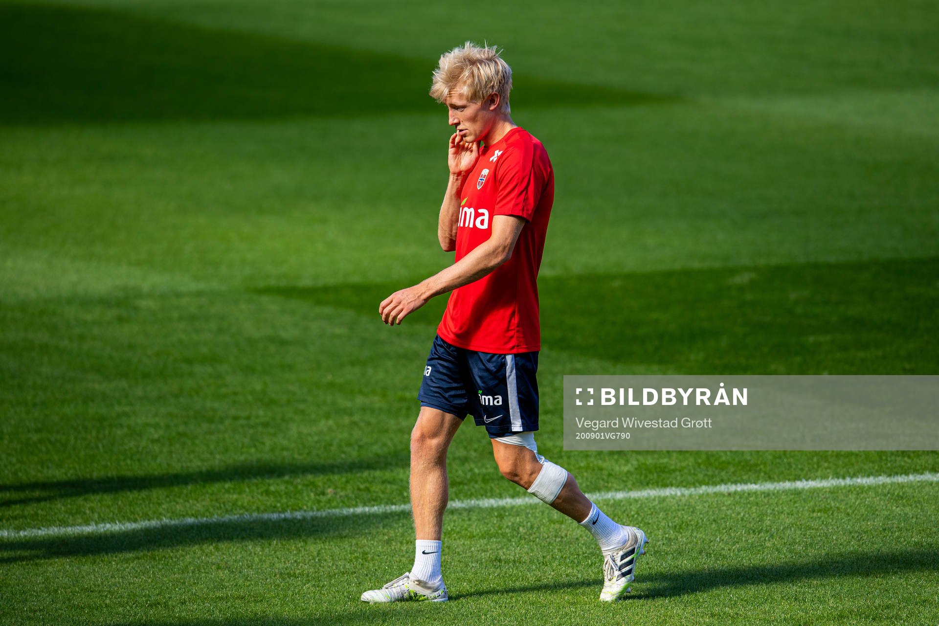 Birger Meling of the Norwegian national football team