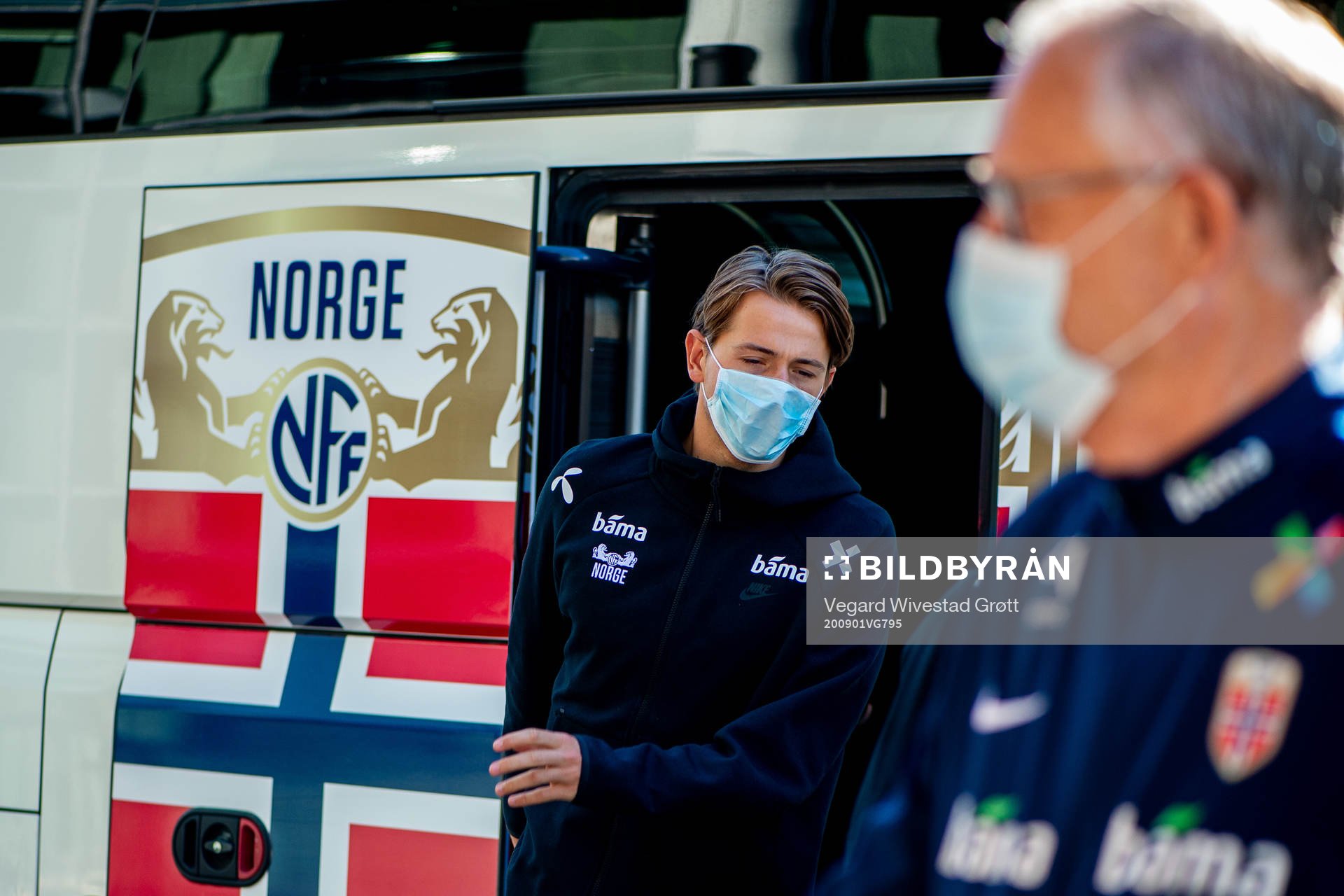 Sander Berge of the Norwegian national football team