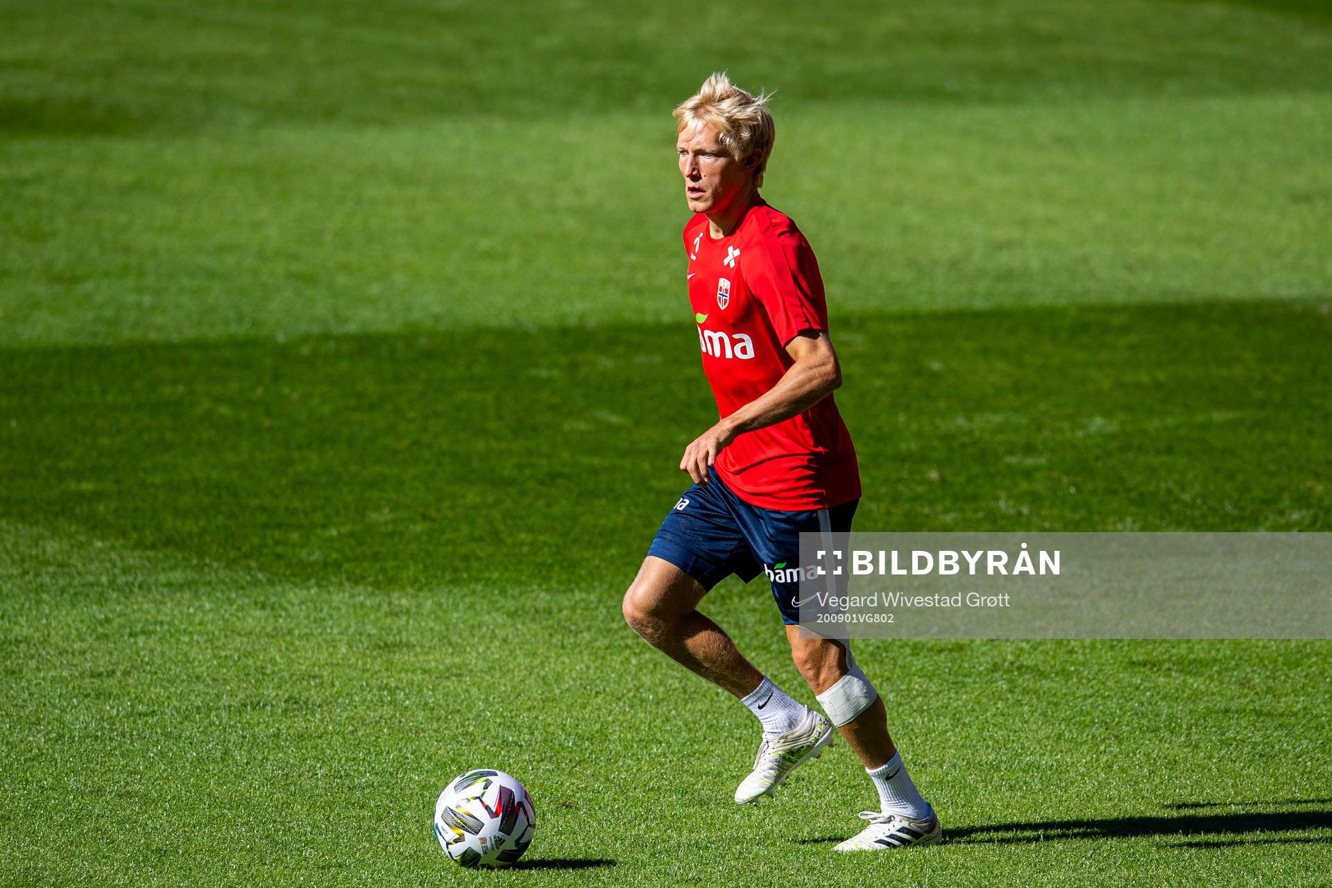 Birger Meling of the Norwegian national football team